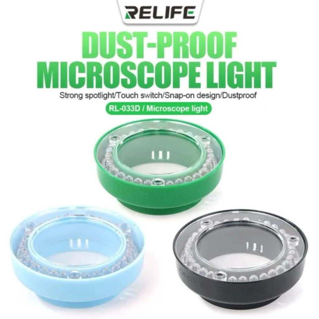 LAMPU MICROSCOPE LED RELIFE RL-033D LED RING LIGHT LAMPU MIKROSKOP SERVICE HP ORIGINAL TERMURAH