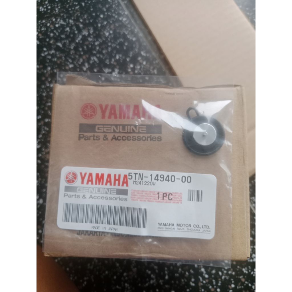 KARET MEMBRAN KARBURATOR ORIGINAL YAMAHA JUPITER Z 110 , VEGA R NEW / DIAPHRAGM ASSY 5TN-14940-00