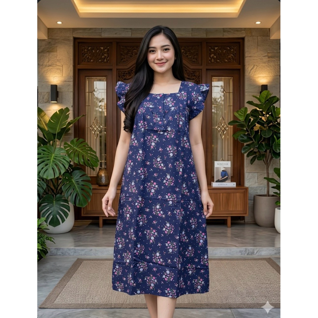 Daster Merek Pretty Girl Geber Busui Bumil Daster brand Pretty Girl Geber Daster Ruffle Geber brand 