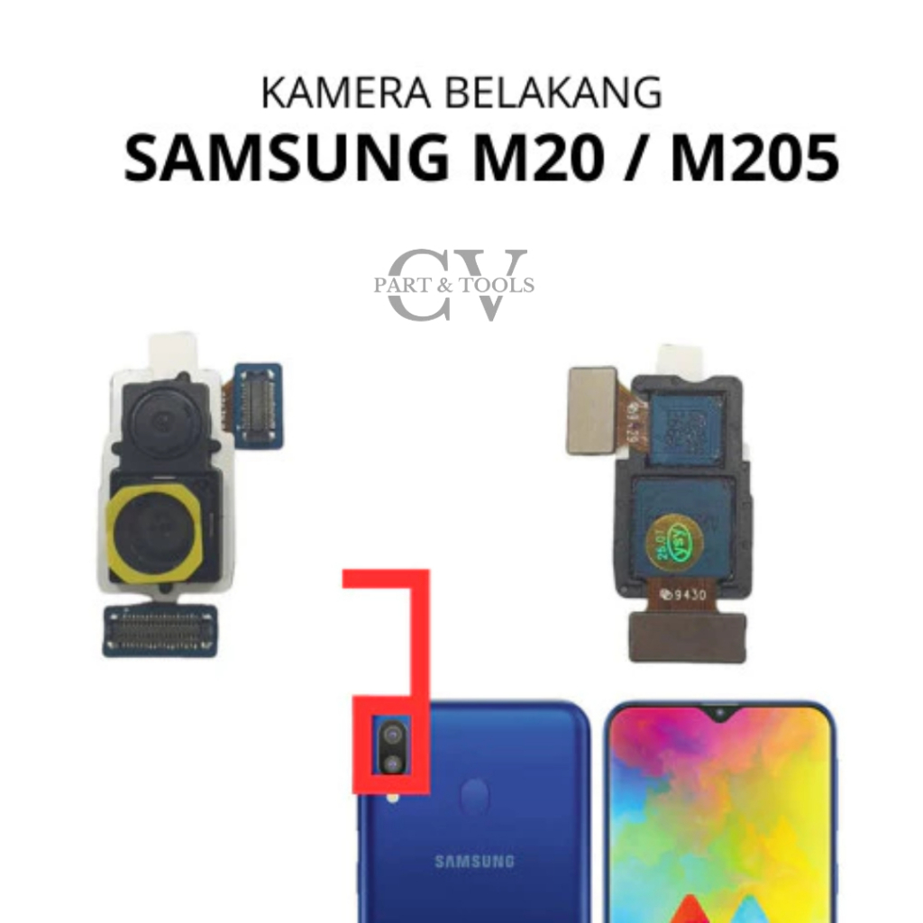 Kamera Belakang Samsung Galaxy M20 / M205 / SM-M205F / SM-M205FN / SM-M205G / SM-M205M / SM-M205N