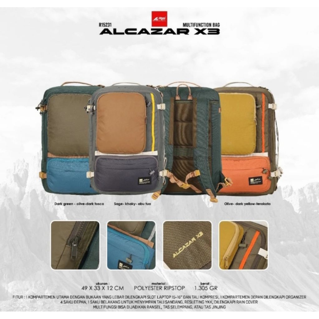 TAS RANSEL REI ALCAZAR X3