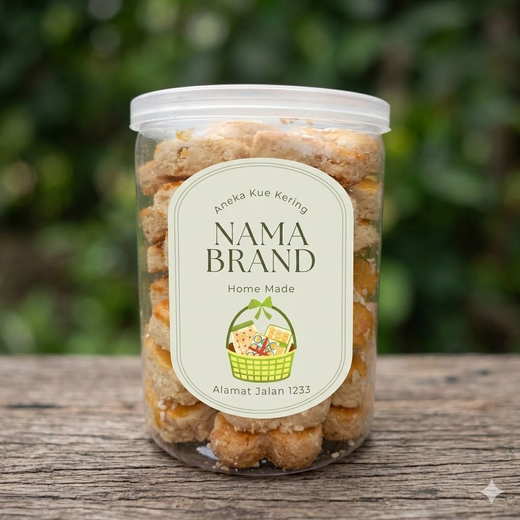 Stiker Toples Aesthetic | Stiker Toples Lucu Minimalis | Label Toples Kue / Snack