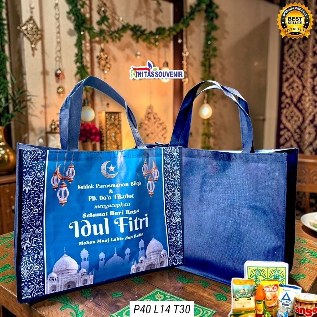 tas lebaran idul fitri - tas sembako lebaran - tas parcel idul fitri transparan