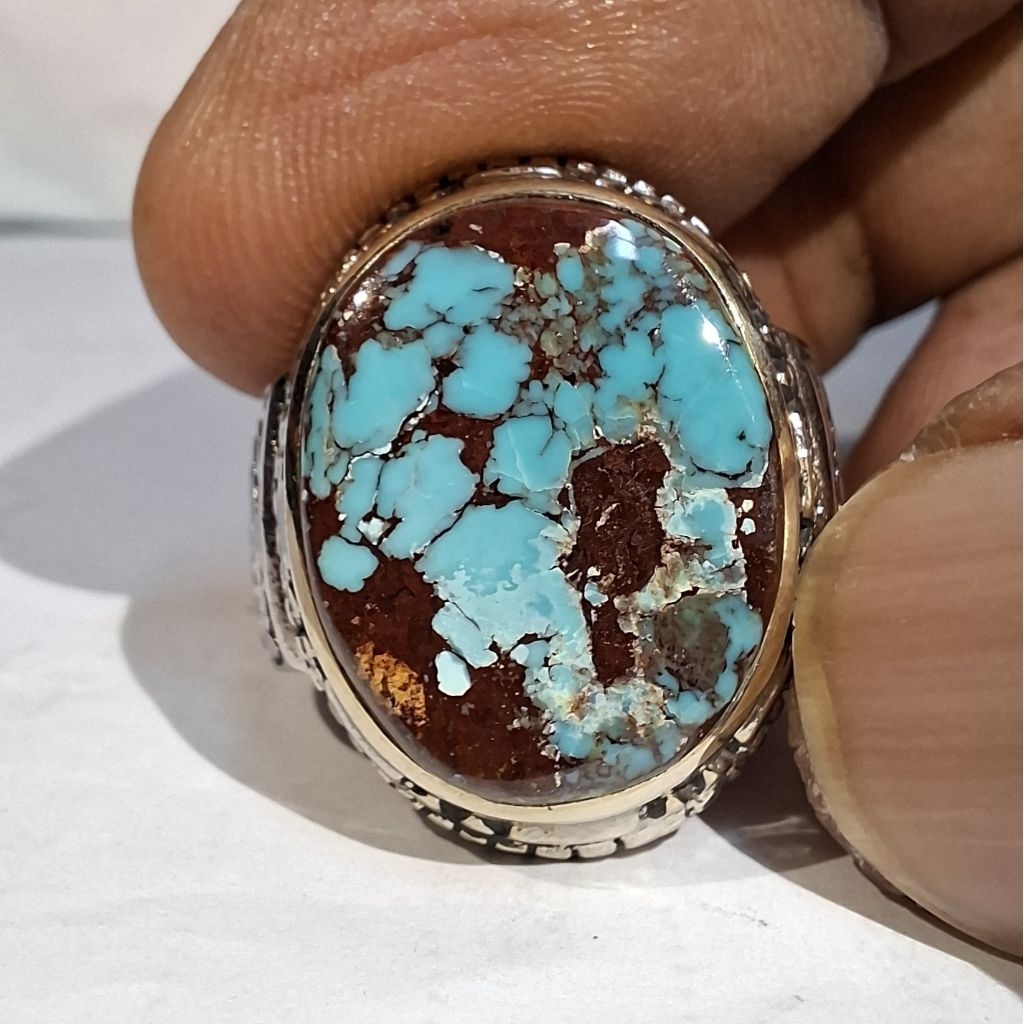 PIRUS PERSIA BIRU LAUT GRADASI EST DIM 19x15x6,5 RING 9