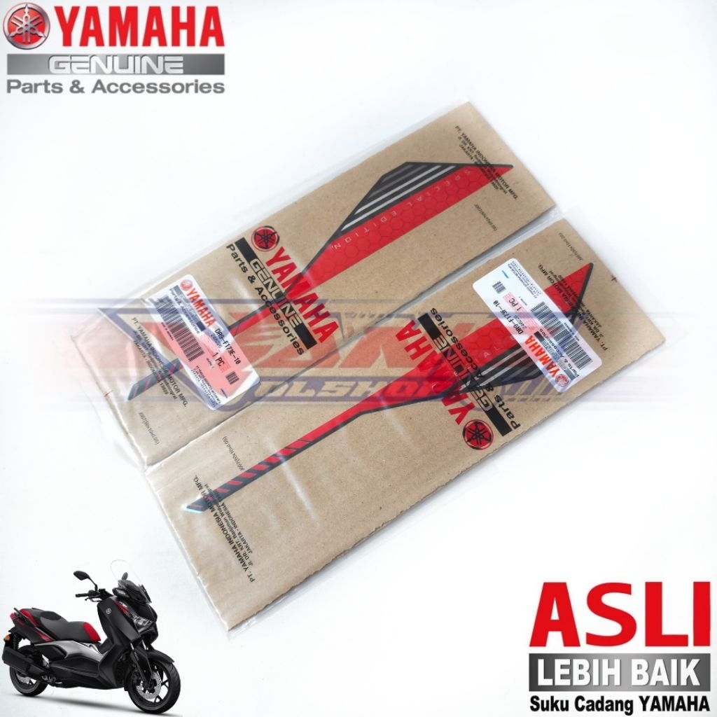 Grafik Cover Side 3 Dan 4 Body Belakang Spesial Livery 25 Th Aniversary Max Seris DR9 New Xmax 250/3