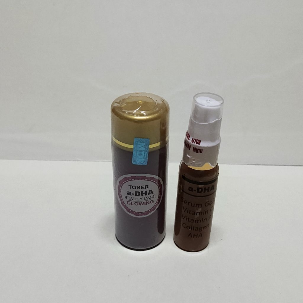 PAKET TONER A-DHA GOLD + SERUM A-DHA GOLD ORIGINAL