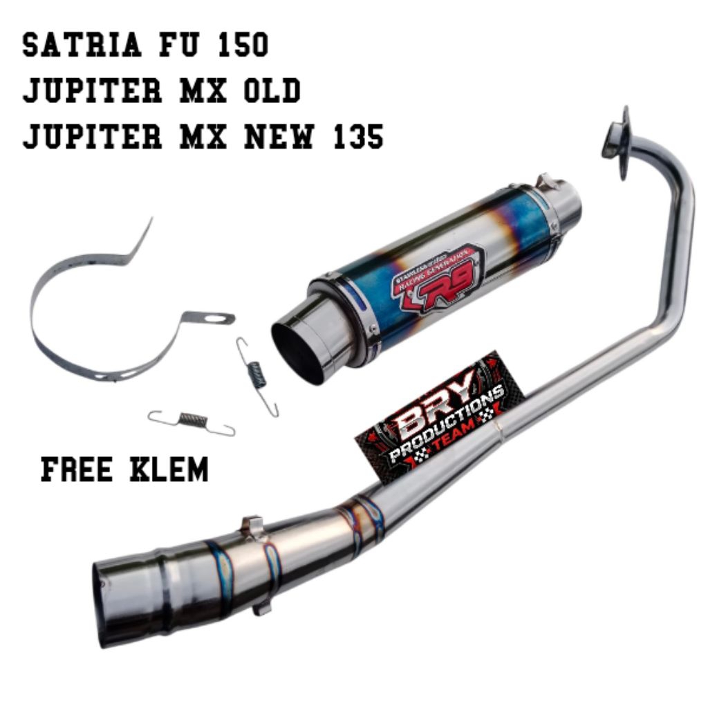 knalpot racing R9 MUGELLO SATRIA FU JUPITER MX NEW 135 JUPITER MX OLD