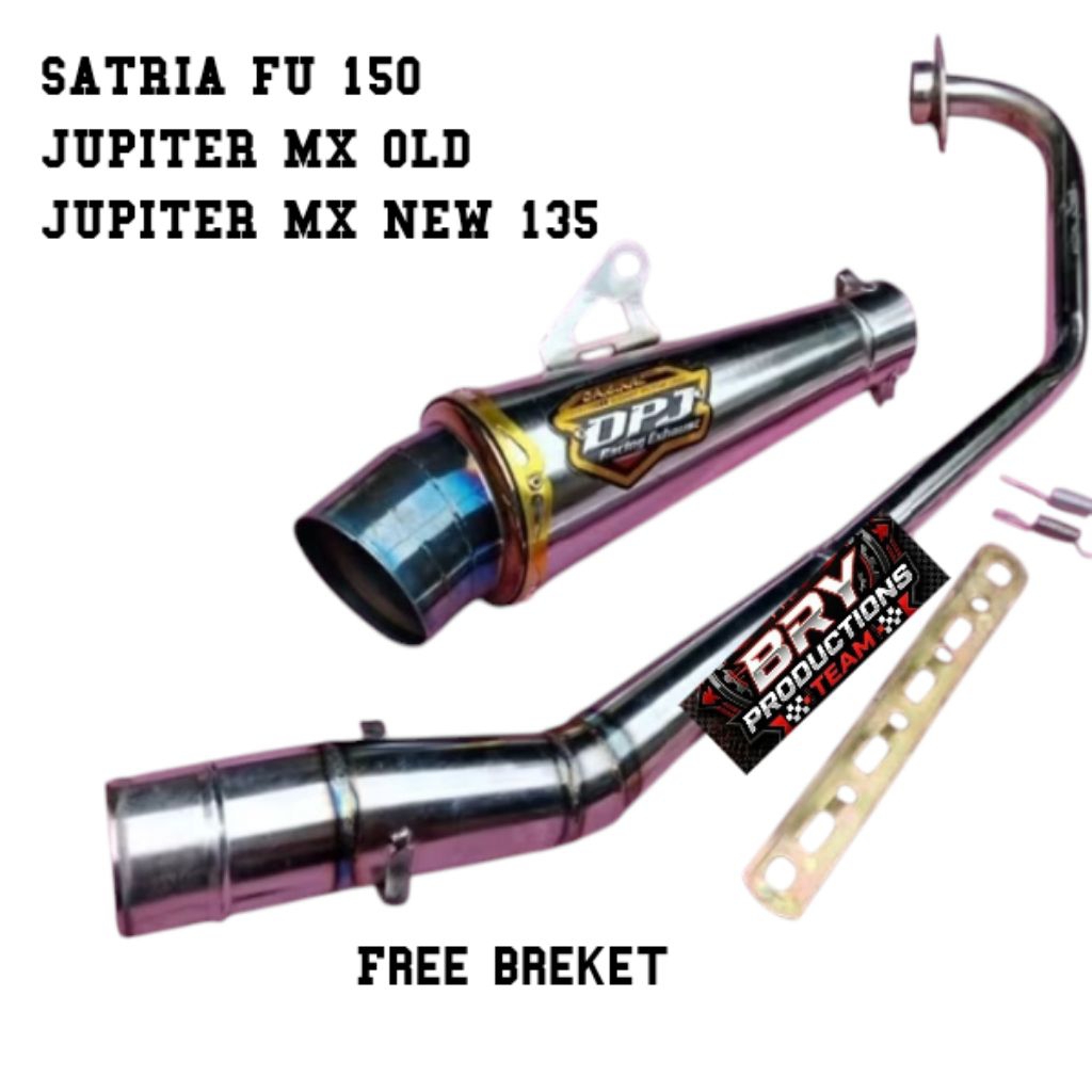 knalpot racing DPJ blue Jupiter mx old Jupiter mx new 135 Satria Fu 150