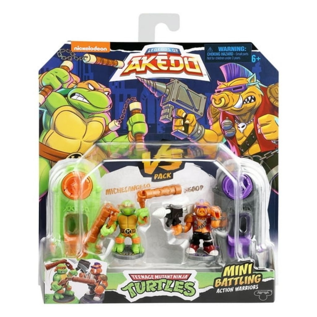Akedo TMNT Turtles Mini Battleng Action Wariors Legend Of Akedo