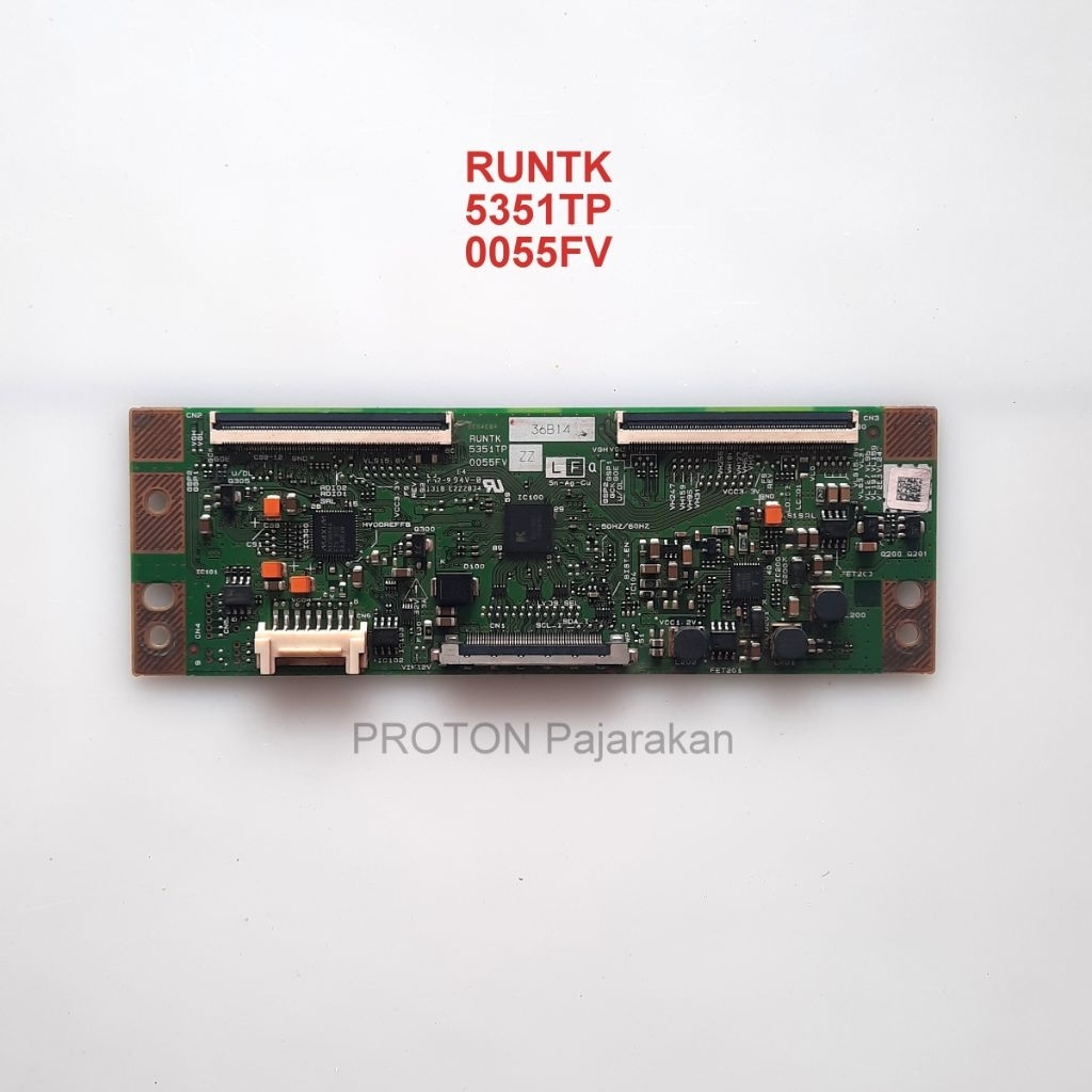 Tikon layar LED TV Samsung UA40F5000 UA40F5100 UA40F5500 Tcon 32" 40" Sharp Display RUNTK5351TP0055F