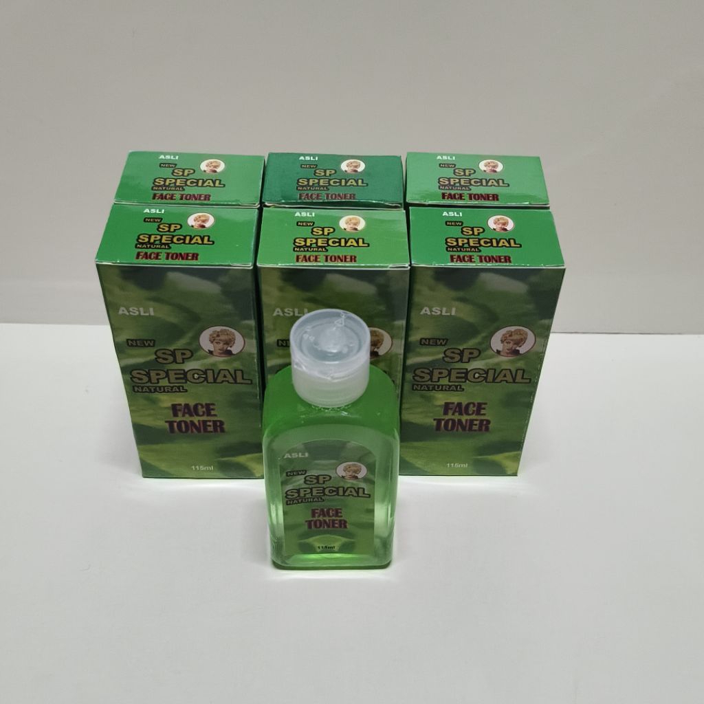 6PCS FACE TONER NORMAL SP SPECIAL HIJAU ASLI 115ML