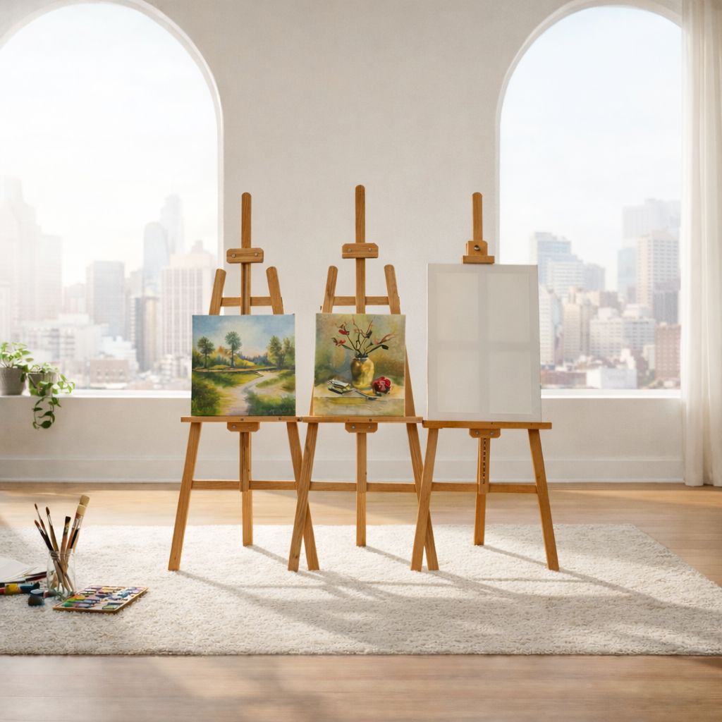 Standing Dekorasi | Standing Foto | Easel Lukis | wooden Easel