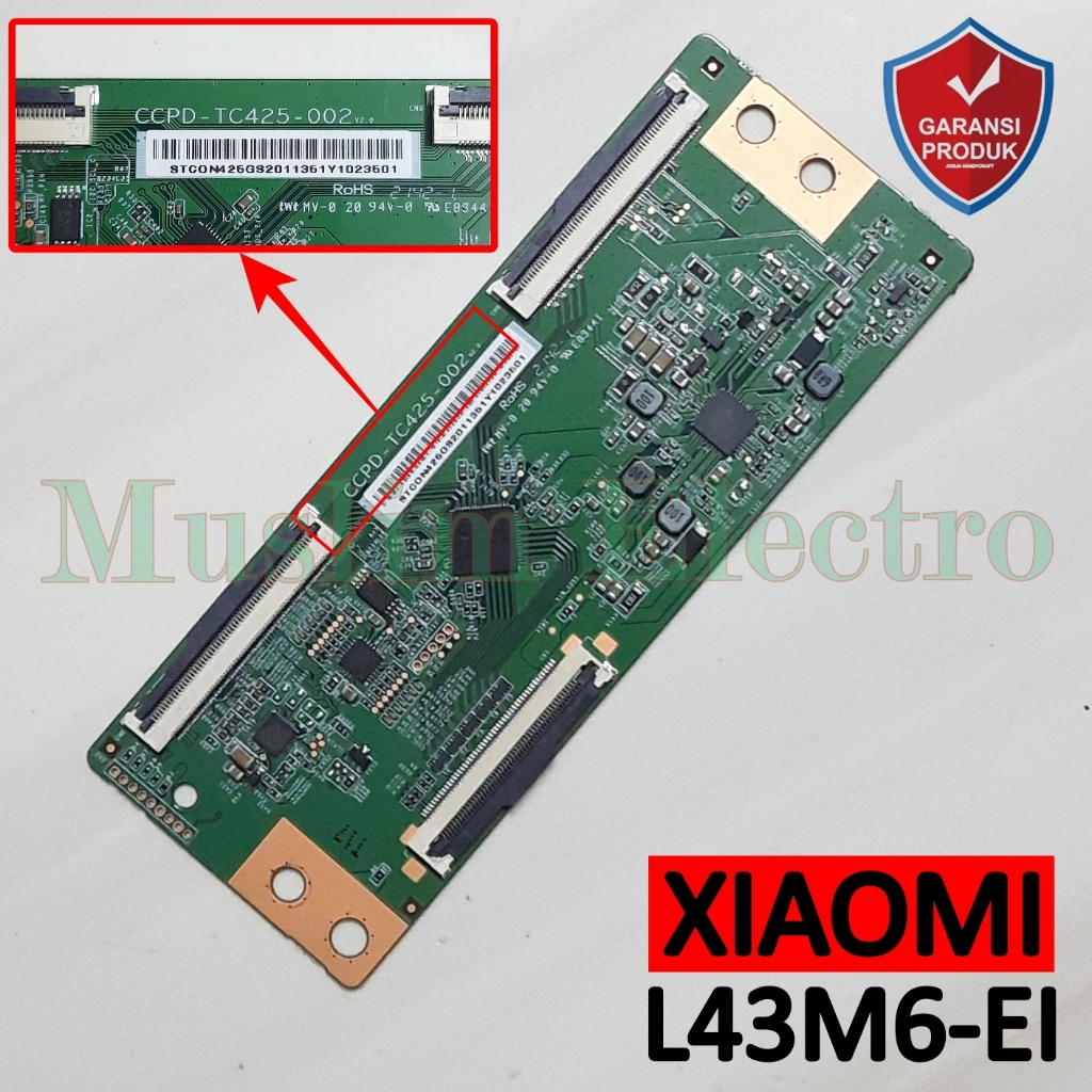 Tcon LED TV Android XIAOMI L43M6-EI  CCPD-TC425-002