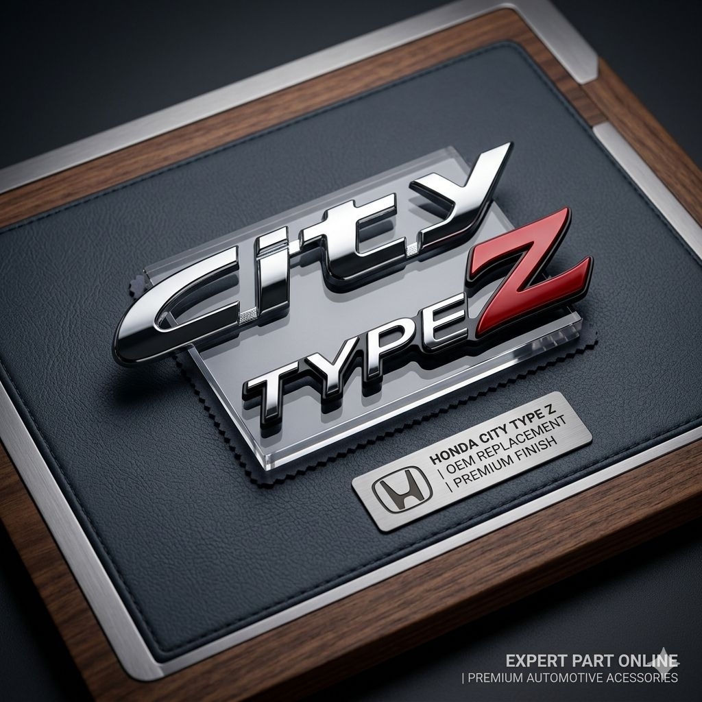 Emblem Honda City Type Z Chrome Premium | Logo City Type Z Bagasi Belakang | Aksesoris Eksterior Mob
