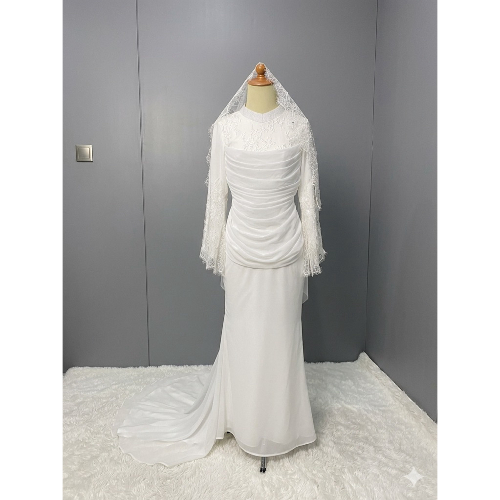 gaun pengantin malaysia melayu dress akad gaun akad weddin dress