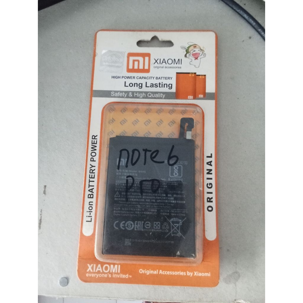 battery xiaomi redmi note 6 pro