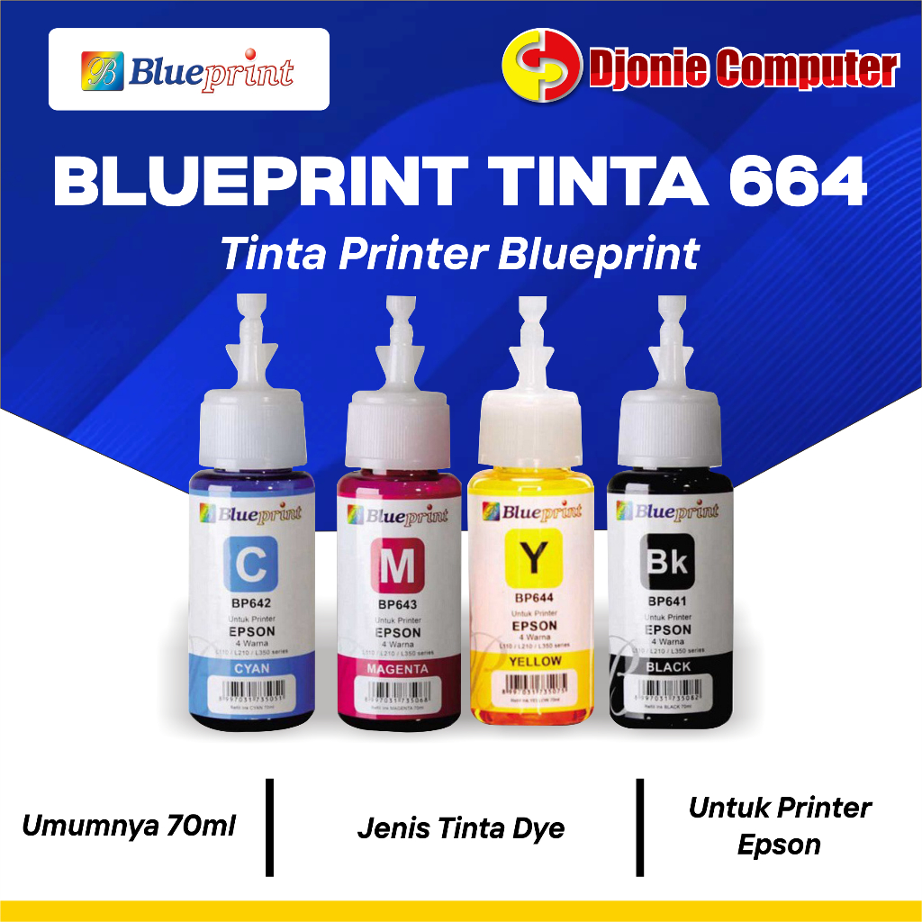 BLUEPRINT TINTA 664 EPSON
