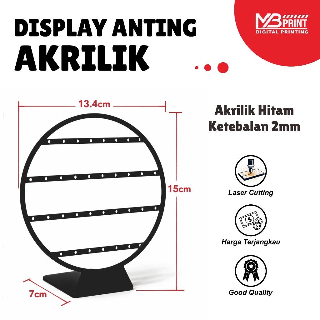 display anting / tempat anting / akrilik display anting / anting organizer