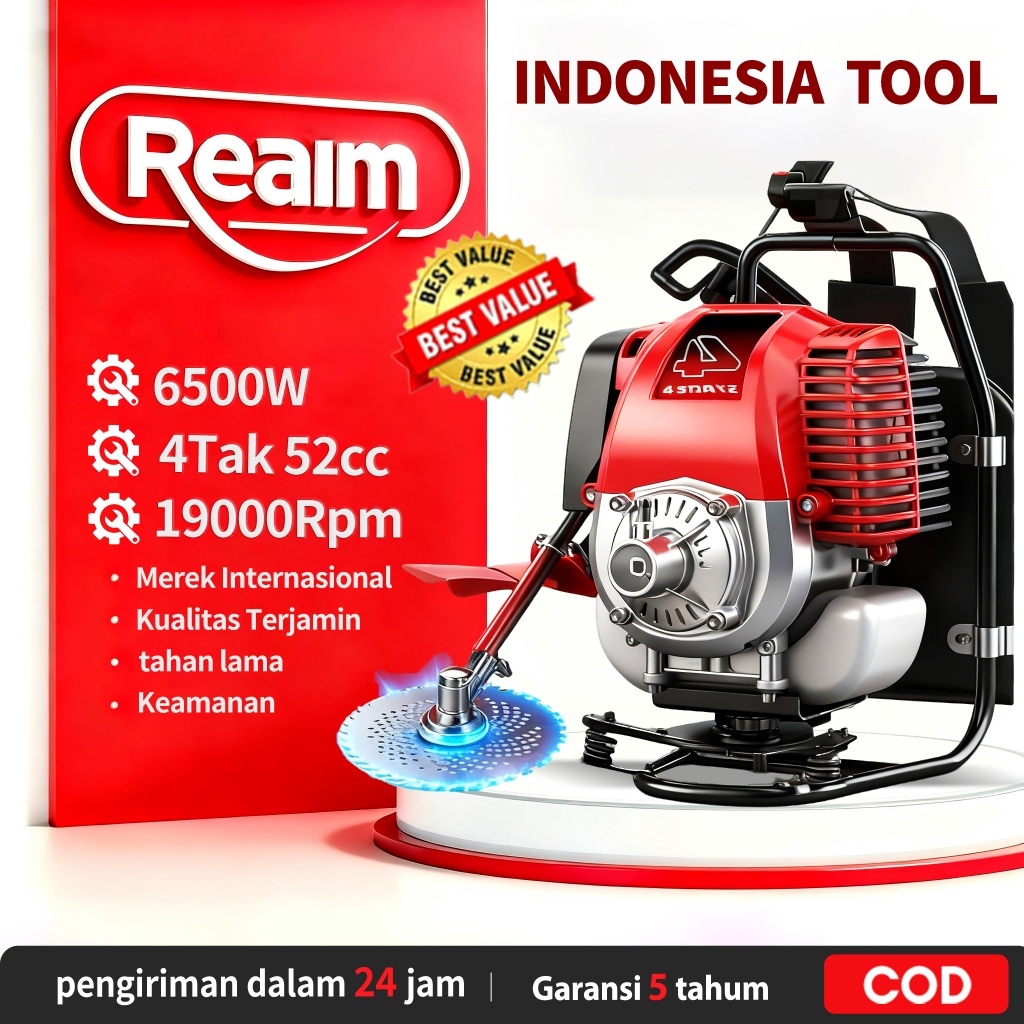 Reaim Mesin Potong Rumput 4 Tak Arit Rumput Mesin Rumput Alat Pencabut Rumput Alat Potong Rumput