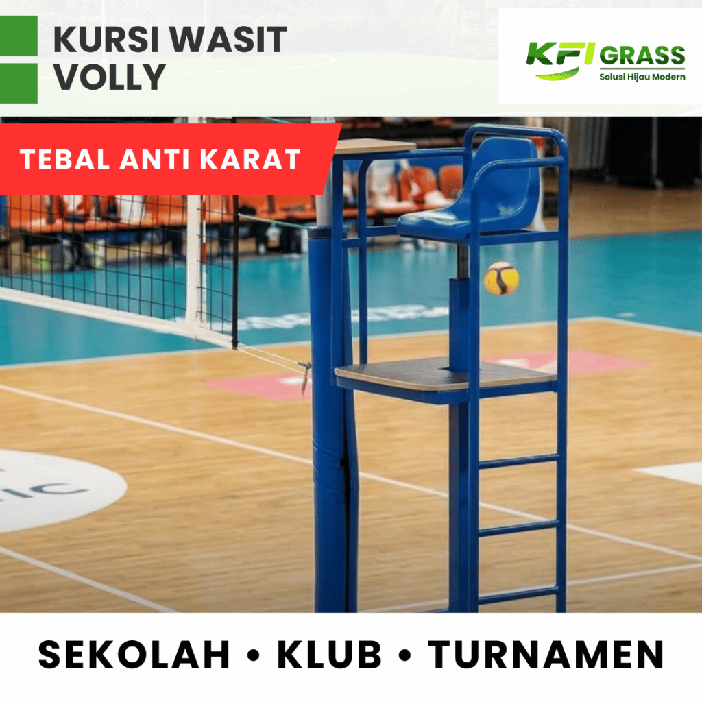 Kursi Wasit Volly KFI GRASS Kokoh Tebal Anti Karat Lapangan Sekolah Turnamen Profesional