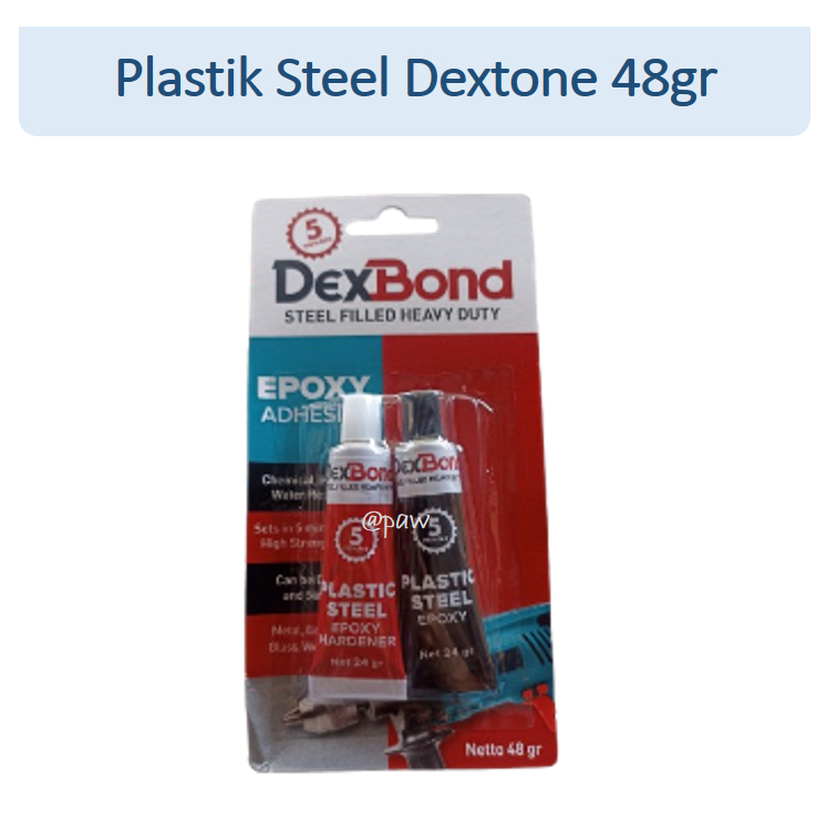 Dexbond Epoxy Adhesive 48gr/ Lem Epoxy Dexbond 48 gr/ Lem Besi/ Lem Dexbond 5 Menit/ Lem Hitam Putih
