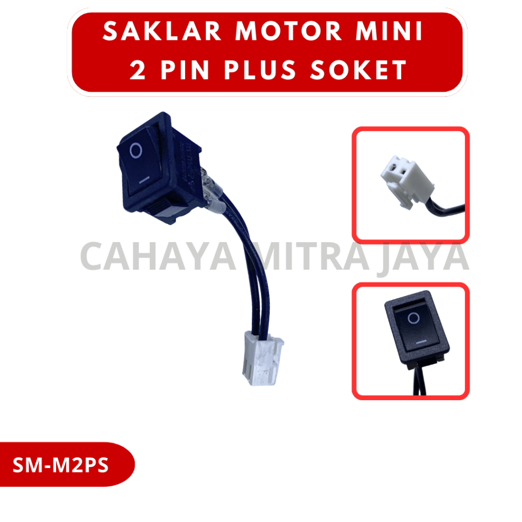 Saklar Tombol On Off Universal 2 Pin Plus Soket Saklar On Off Semua Jenis Motor Mobil