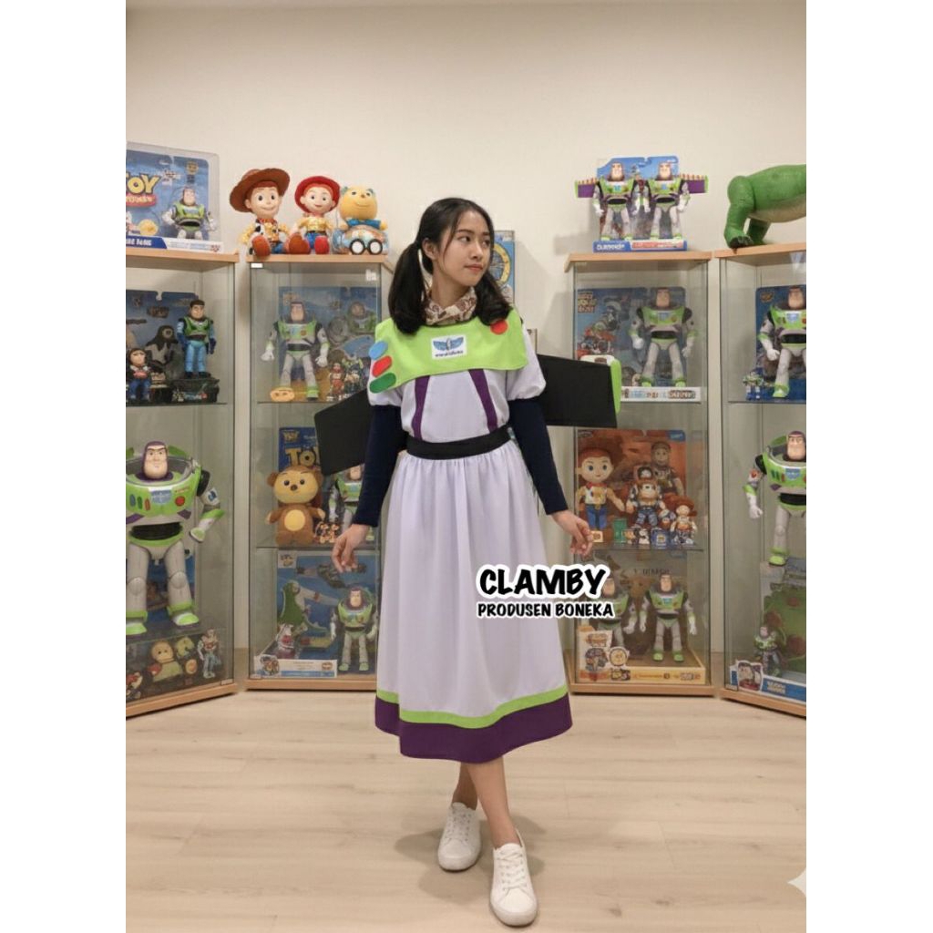 Kostum Toy Story Buzz Lightyear / Costume Astronot Astronot Mainan Halloween Pria Wanita Dewasa