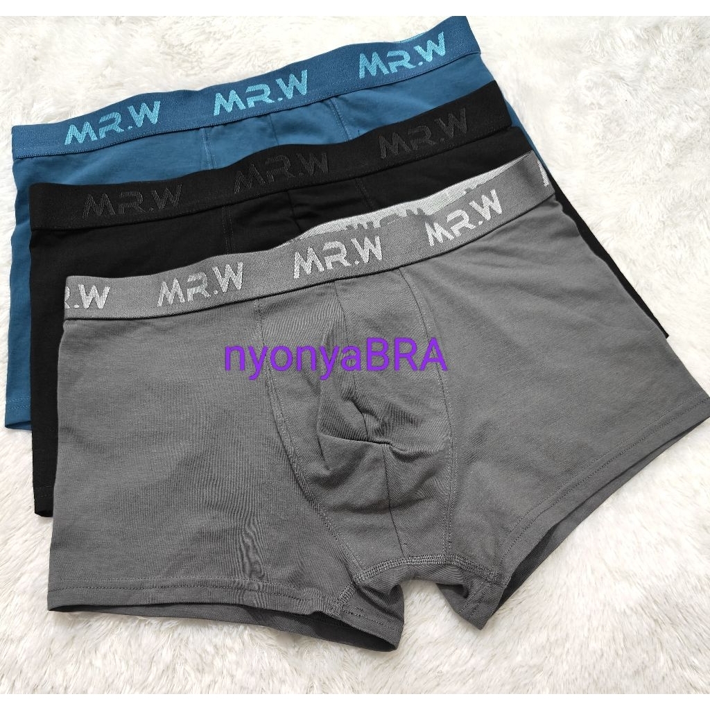 MR.W By Wacoal Boxer Pria M  L,XL,XXL, WMP 73010