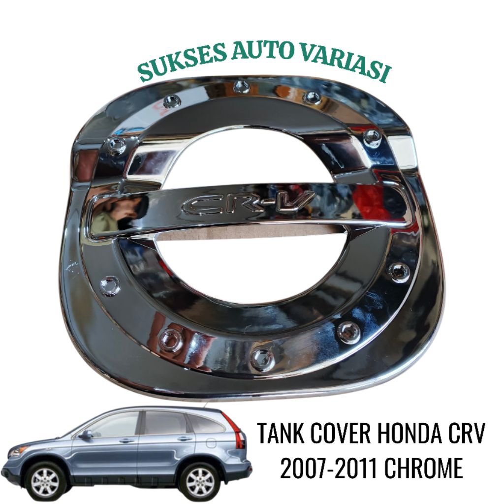 TANK COVER / COVER TUTUP TANGKI HONDA CRV 2007-2011 CHROME