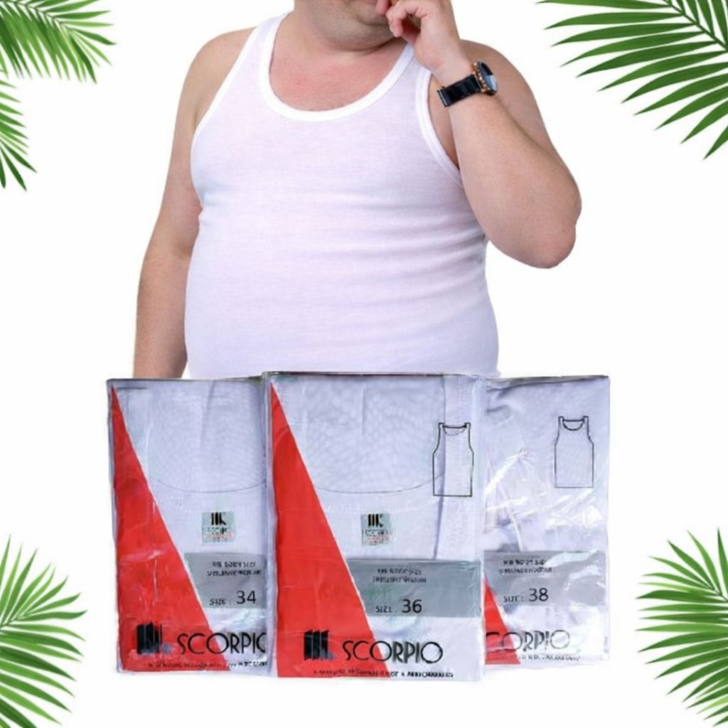 Singlet Jumbo Pria Kaos Dalam Pria Singlet Katun Adem Singlet Murah