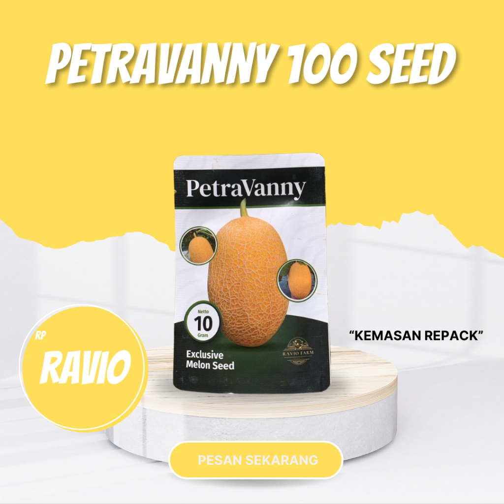 Benih melon Petravanny 100 seed Ravio seed