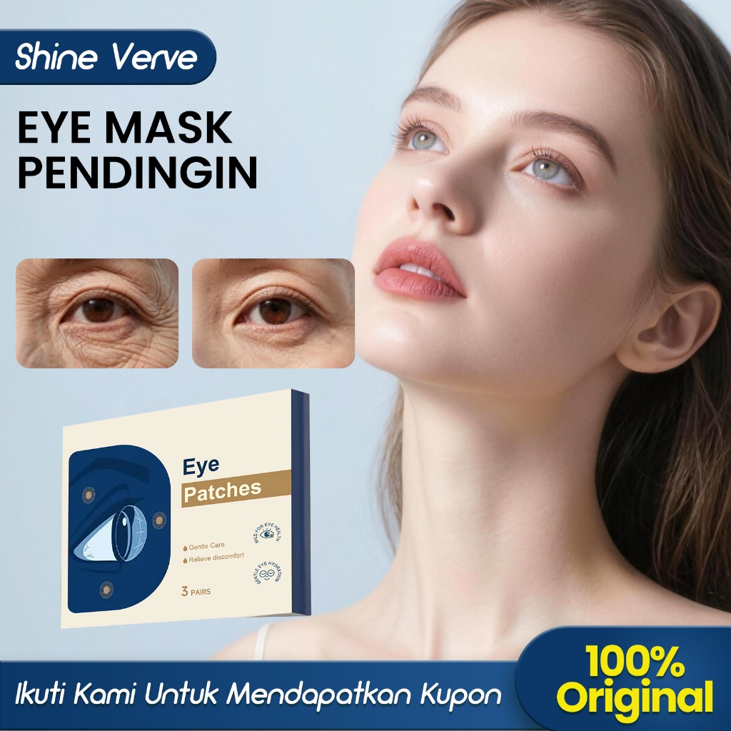 [100%ORI/COD] AMZ Eye Mask Pendingin 6pcs Masker Mata Herbal Kompres Mata Lelah Kantung Mata Hilang 
