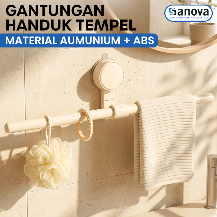 Gantungan Handuk Kamar Mandi Gantungan Handuk Tempel Dinding Tempat Handuk Estetik