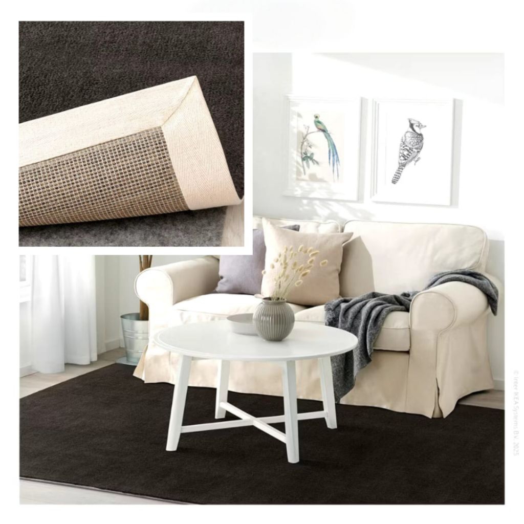 (PRELOVED) Karpet Bulu IKEA BUSSFIL/Karpet Bulu Abu Tua