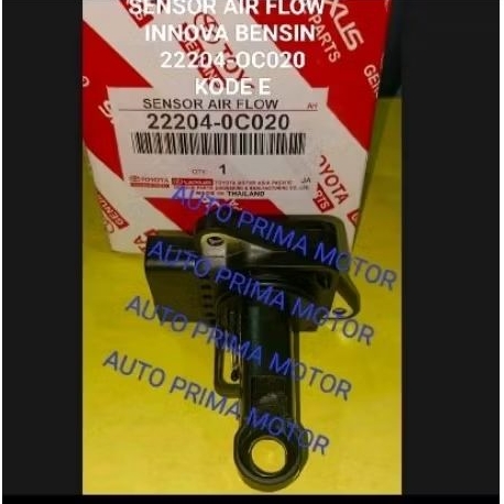 SENSOR AIR FLOW MAF INNOVA HILUX FORTUNER BENSIN KODE E 22204-OC020 ORI
