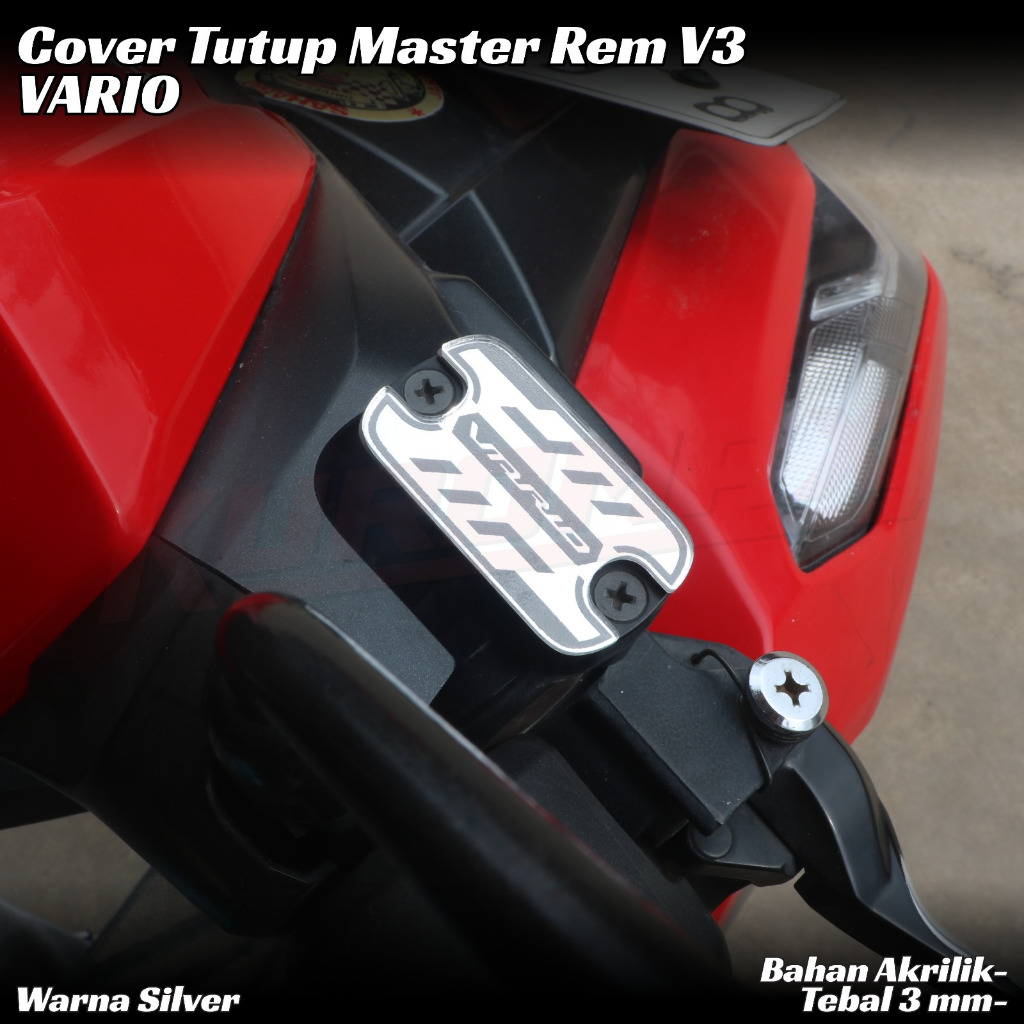 Emblem Brake Vario V 3 AKRILIK MIRROR tebal 3 mm