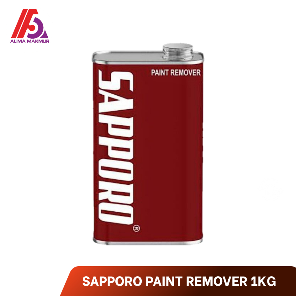 Sapporo Paint Remover 1Kg + Kuas / Remover Sapporo / Paint Remover Sapporo / Perontok Cat / Remover 
