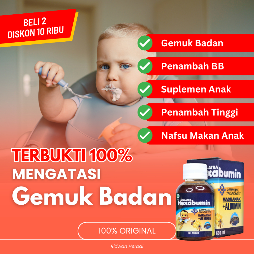 Obat Gemuk Badan, Madu Gemuk Badan Anak, Penambah Berat Badan Anak, Vitamin Penggemuk Badan Anak, Vi