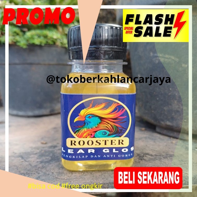(OLES) 50 ML CLEAR GLOSS CAIRAN PELAPIS CAT ANTI GORES CAT LOGAM DAN MENAMBAH GLOSSY