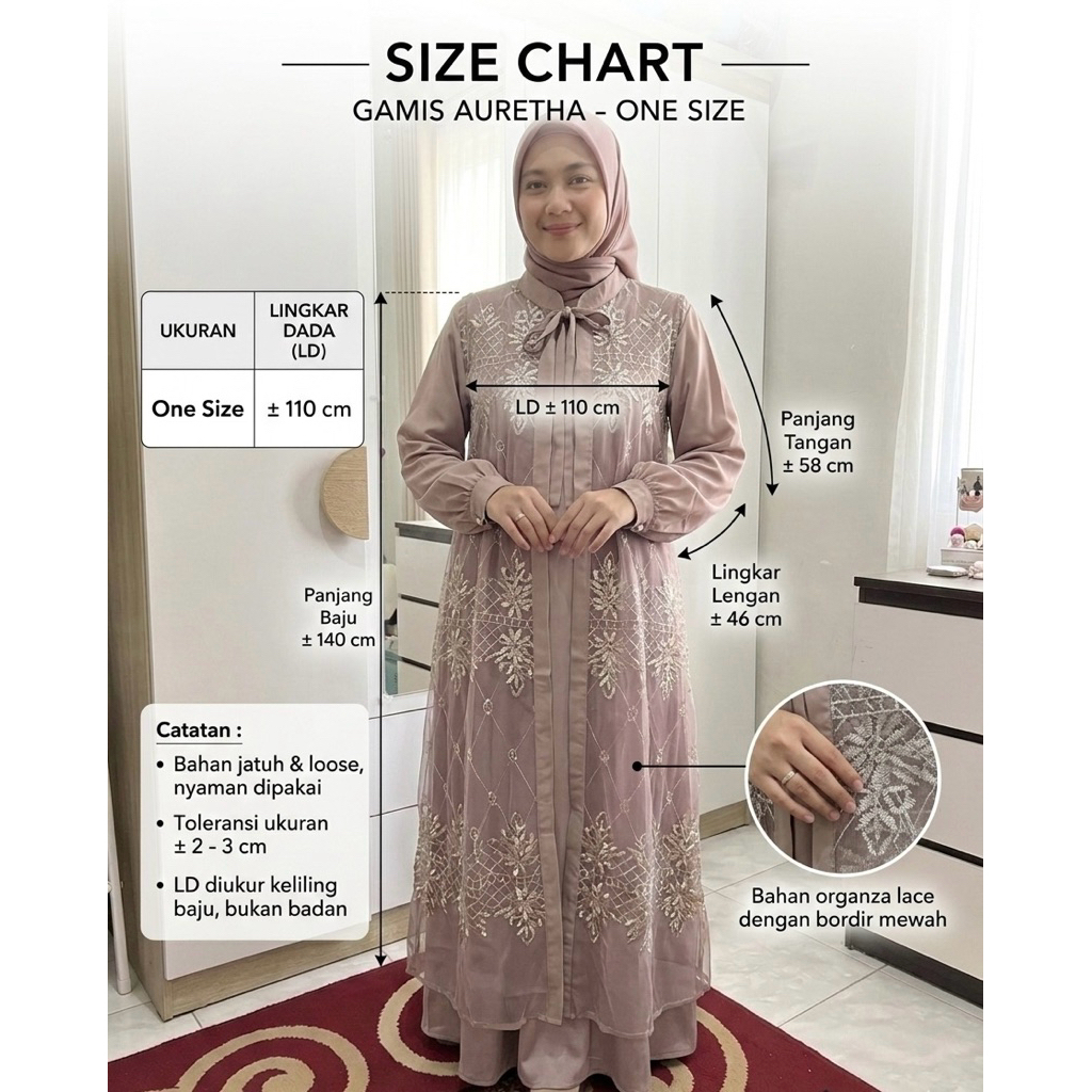 Lattice Gamis Set- Yanti Mode