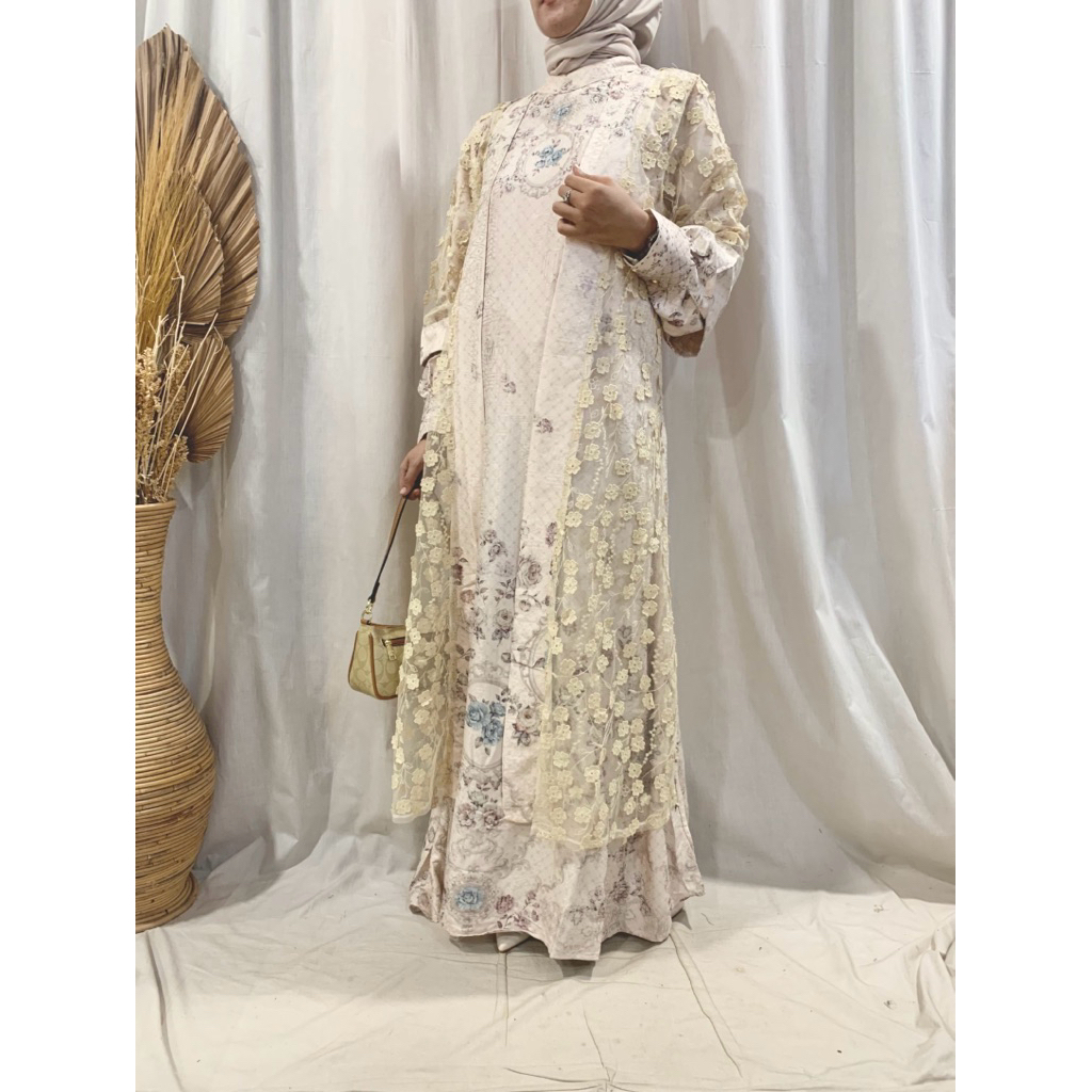 Gamis Rompi Brukat Wanita