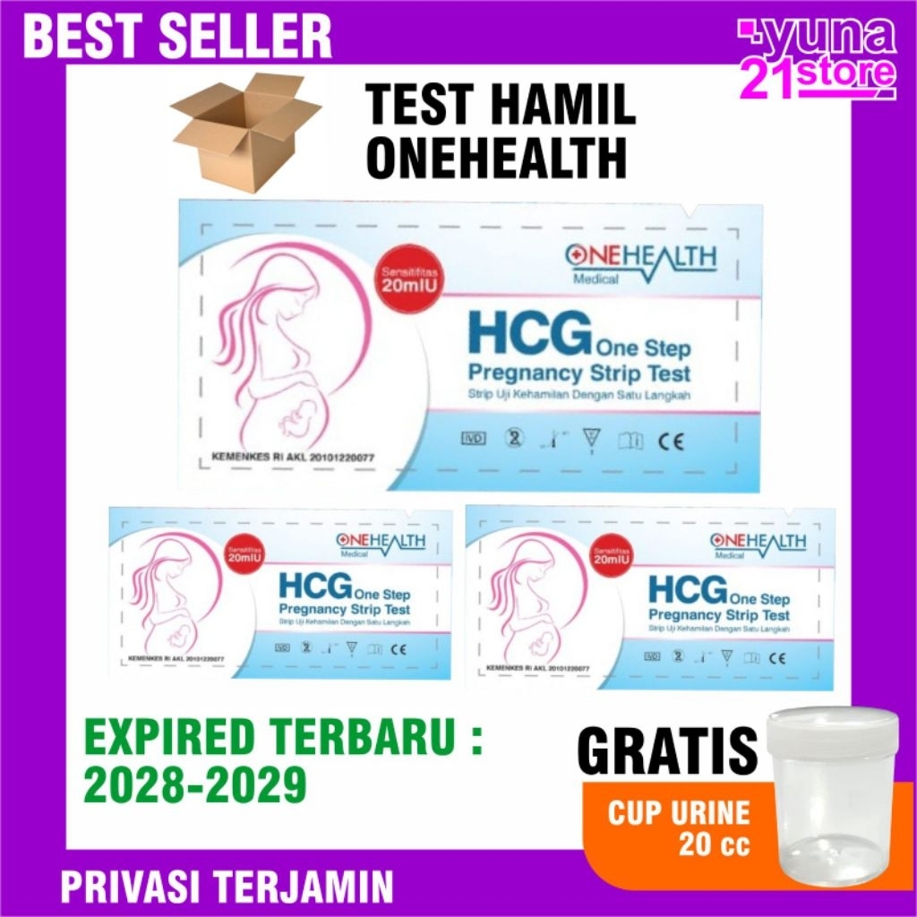(BELI 10 PCS GRATIS POT URINE ) TESPEK HCG ONEHEALTH TESPEK KEHAMILAN AKURAT