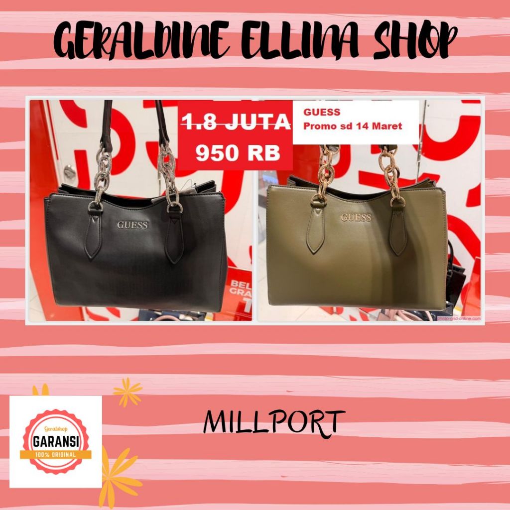 Tas Guess wanita sale shoulder bag original store seri WOVEN