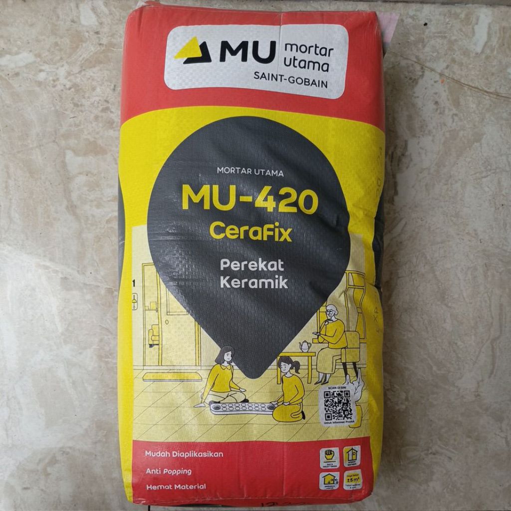 MU-420 Mortar Utama 420 Perekat Keramik 25kg