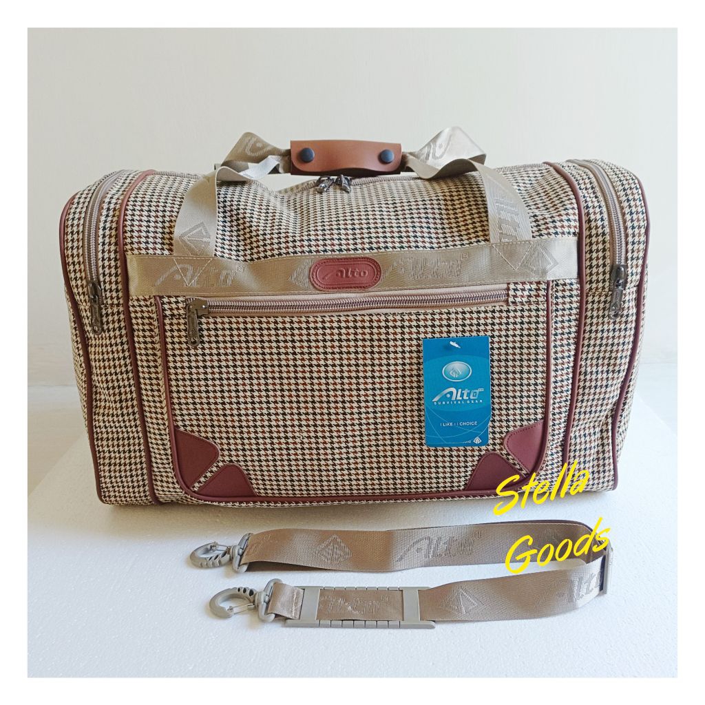 Tas Pakaian TravellingJumbo ALTO 85670 Jinjing Slempang kotak-kotak