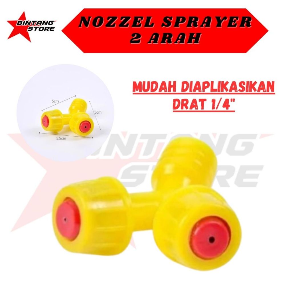 MATA SPRAYER KABUT 2 WAY SPUYER ELEKTRIK MANUAL16L MISTING MIST NOZZLE SPRAY 2 ARAH MATA BINTANGSTOR