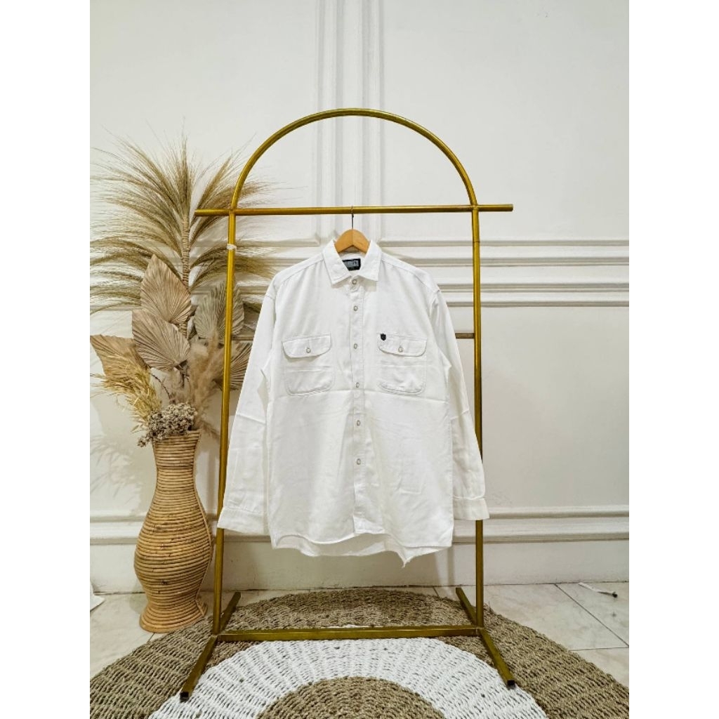 kemeja putih workshirt  van heusen XL