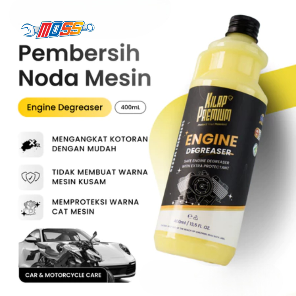 KILAP PREMIUM ENGINE DEGREASER PEMBERSIH KERAK MOTOR MOBIL ORIGINAL