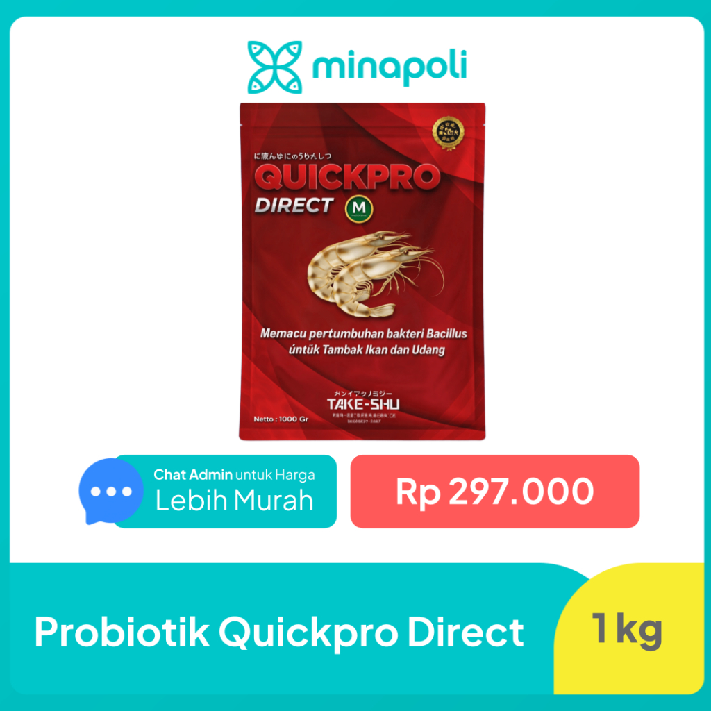 Probiotik Udang dan Ikan QuickPro Direct kemasan 1 kg