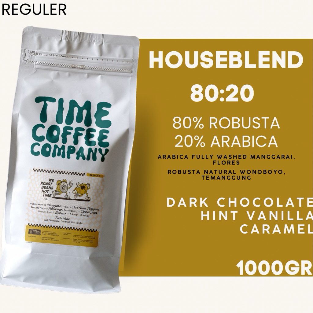 Kopi Houseblend - 80 Robusta 20 Arabika - Biji Kopi Bubuk